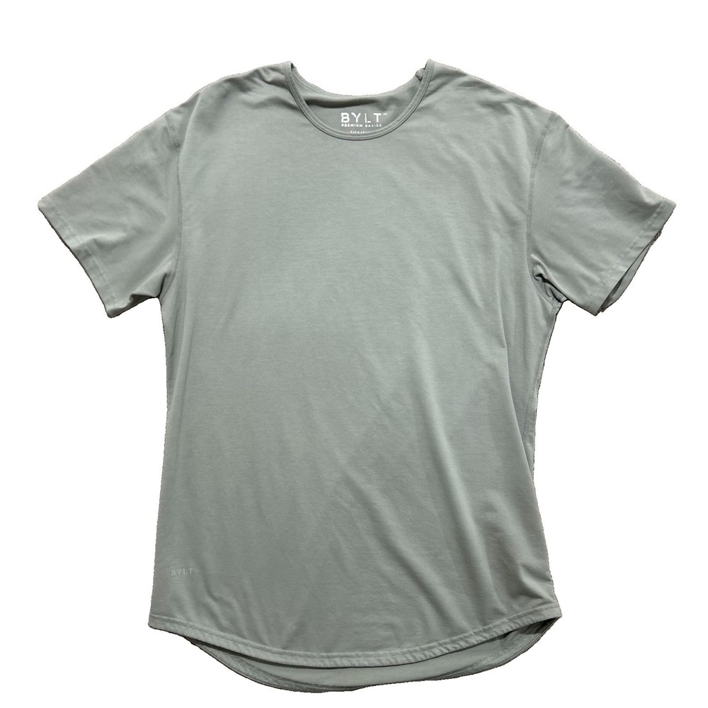 Bylt T-Shirt Men's L Short Sleeve Drop Cut Crew Neck Active Performance
